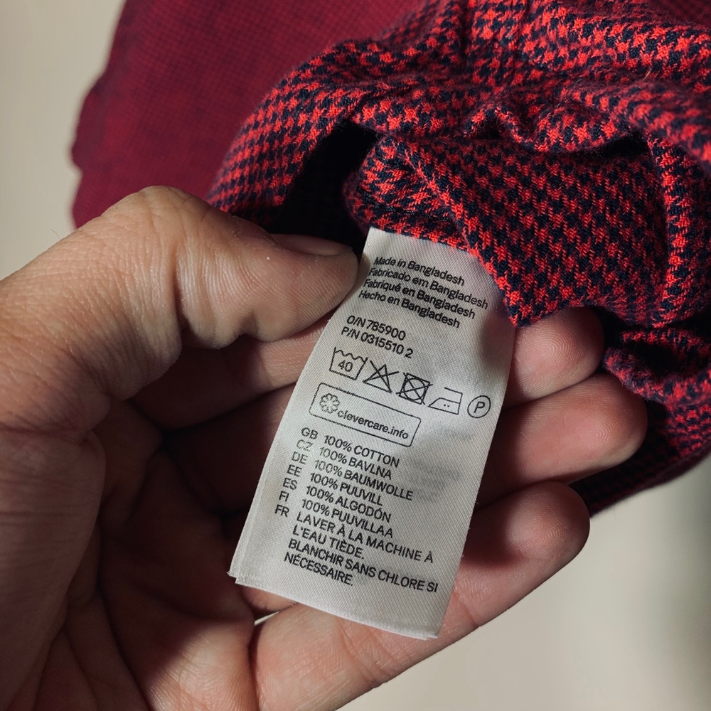 H&M Houndstooth Casual Button Down Shirt - Picture 4 of 5